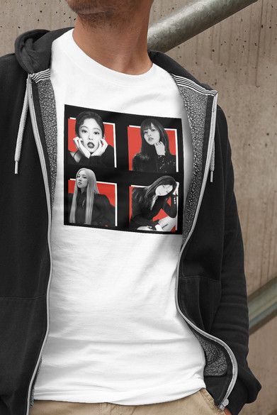 Koszulka z naszywką BlackPink Squad