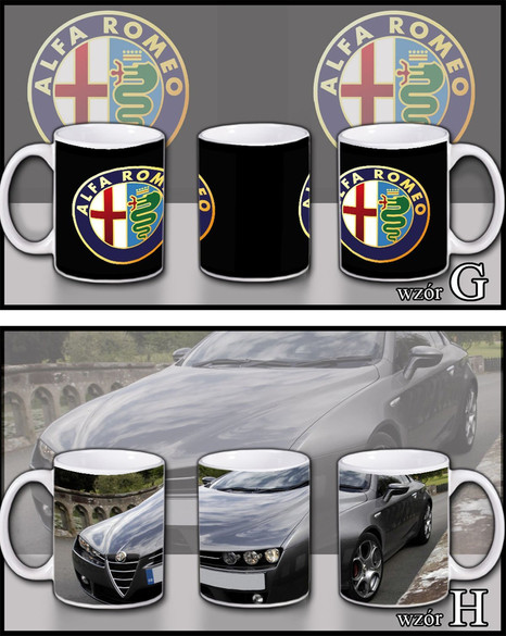 Zestaw ALFA ROMEO poduszka+kubek+GRATIS!  WZORY