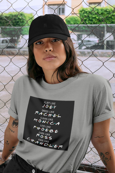 Koszulka z naszywką Friends act like