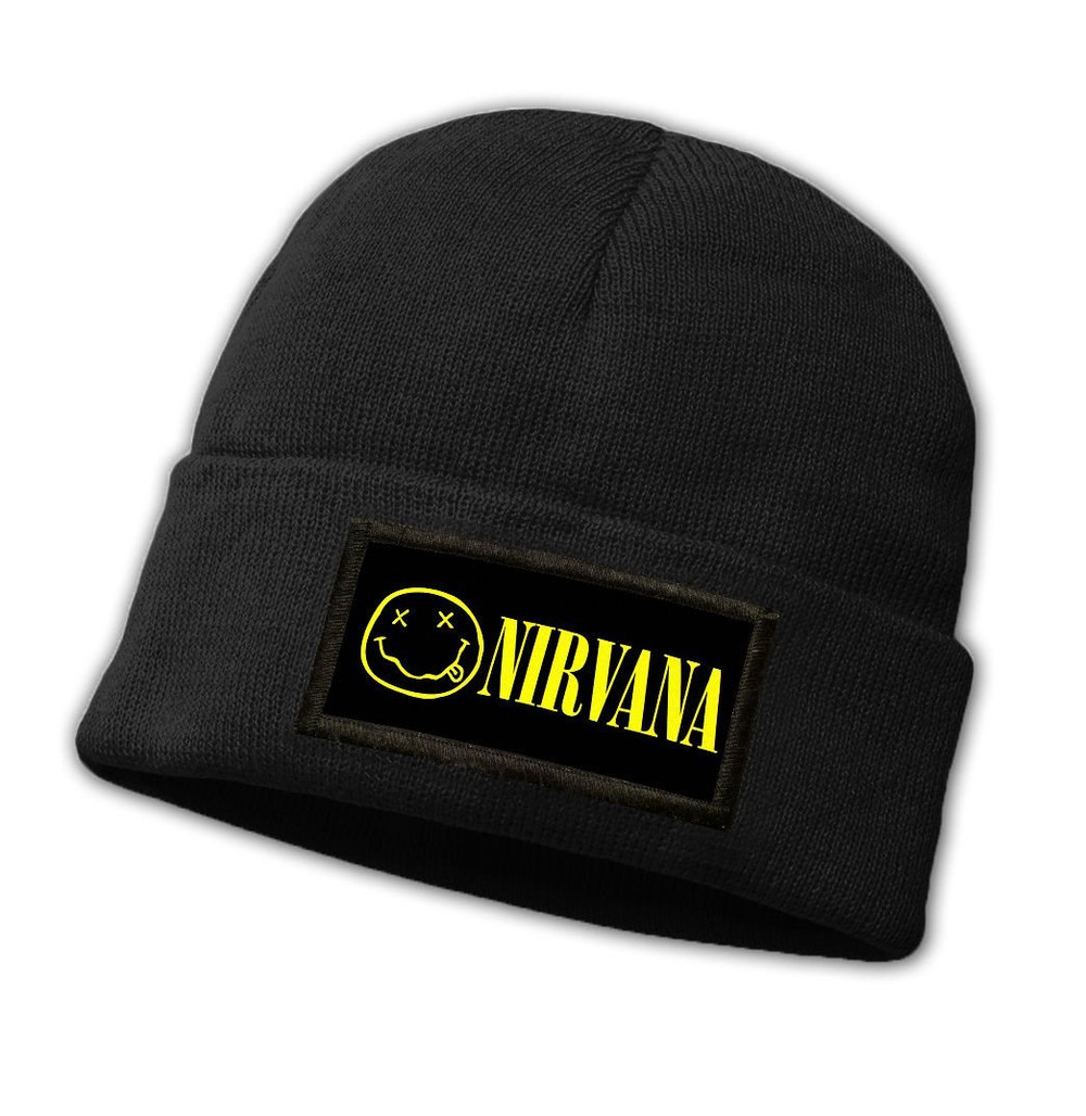 Czapka zimowa z naszywką NIRVANA