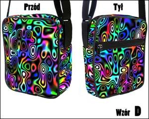 Torba Listonoszka WZORY PSYCHEDELIC- OUTLET