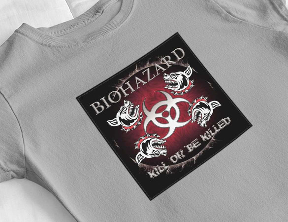 Bluzka damska z naszywką Biohazard 03