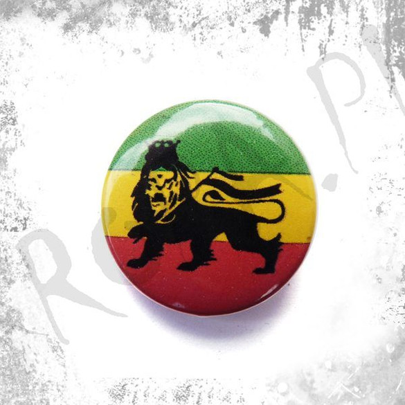 Przypinka RASTA LION