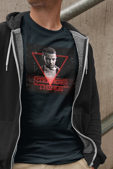 Koszulka z naszywką Stranger Things Eleven