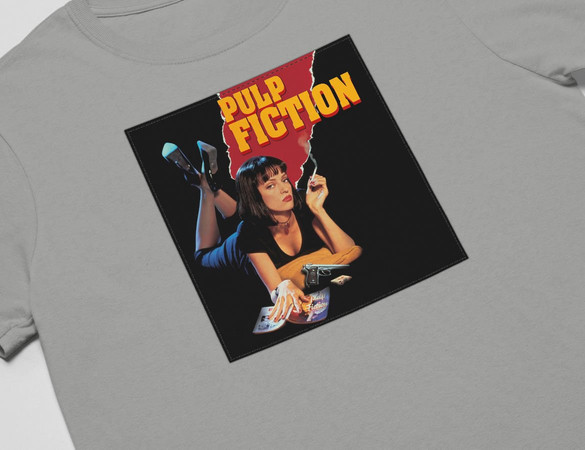 Koszulka z naszywką Pulp Fiction Poster