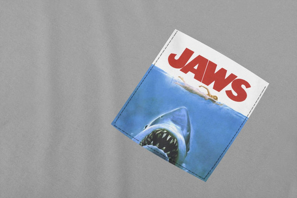Koszulka z kieszonką JAWS