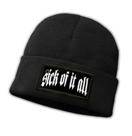 Czapka zimowa z naszywką SICK OF IT ALL
