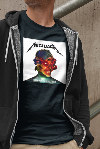 Koszulka z naszywką Metallica Hardwired..