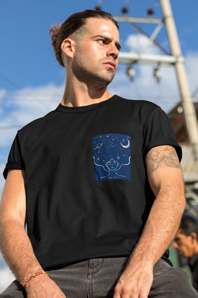 Koszulka z kieszonką KOSMICZNE PIĘKNO