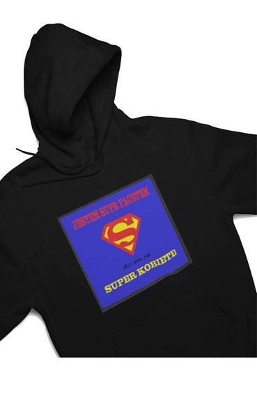 Bluza z naszywką JESTEM SUPER FACETEM