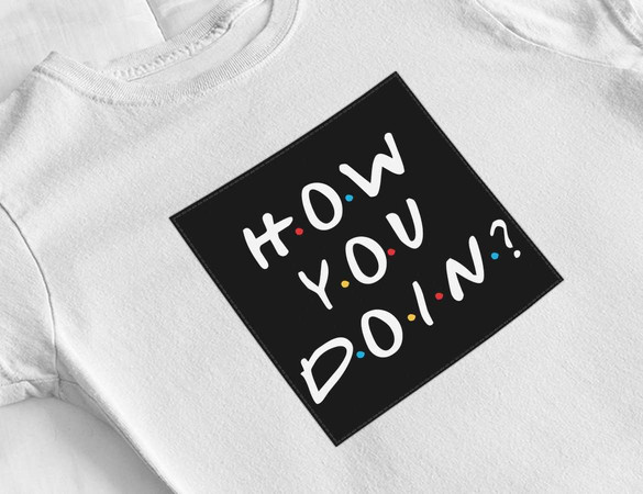 Bluzka damska z naszywką Friends how you doin?