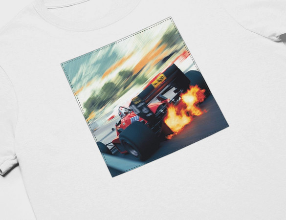 Koszulka z naszywką F1 car