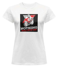 Bluzka damska z naszywką Nothing will stop me