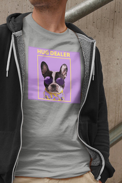 Koszulka z naszywką Hug dealer