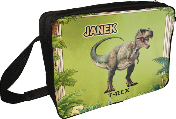 Torba na ramię Dinozaury T-Rex + imię dziecka