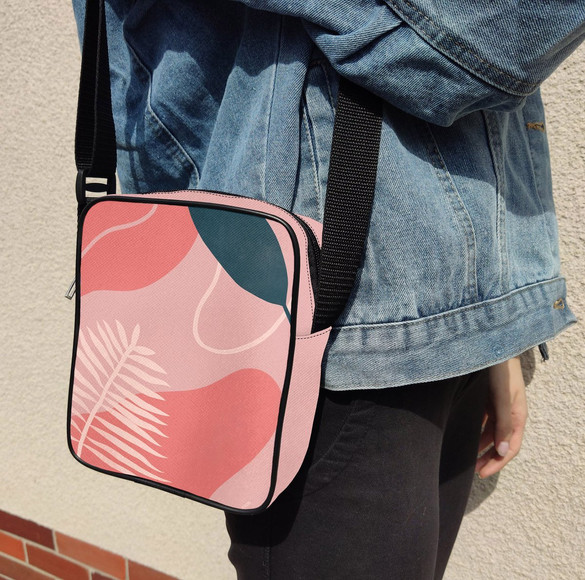 Torba Listonoszka Liście 02 Dodaj Napis!