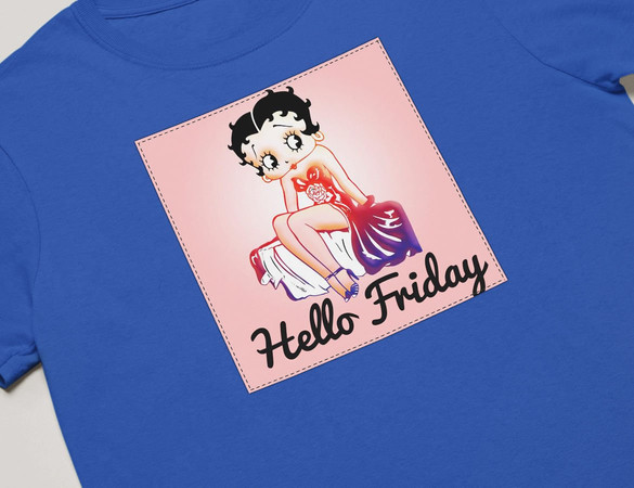 Koszulka z naszywką Hello Friday