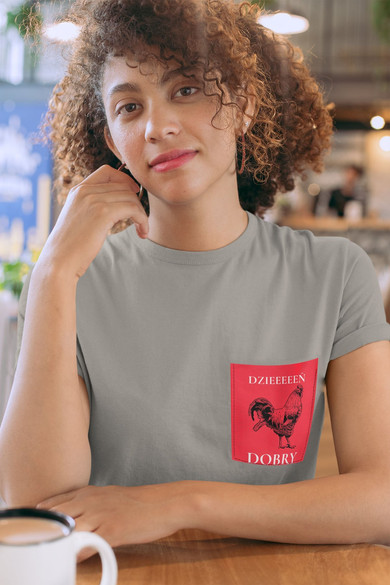 Koszulka z kieszonką DZIEŃ DOBRY...