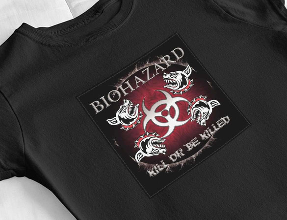 Bluzka damska z naszywką Biohazard 03