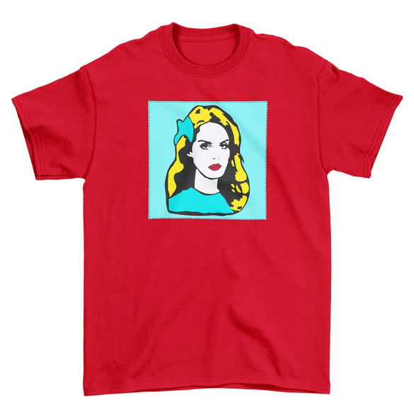 Koszulka z naszywką LANA DEL REY  pop art
