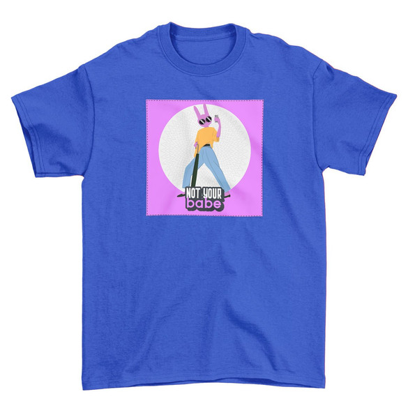 Koszulka z naszywką Not your baby