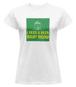 Bluzka damska z naszywką I NEED A BEER...