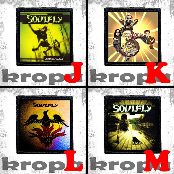 Naszywka SOULFLY 8 X 8 cm Dużo Wzorów!