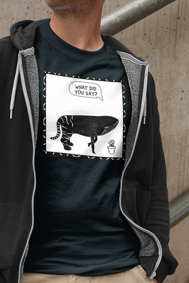 Koszulka z naszywką What did you say?