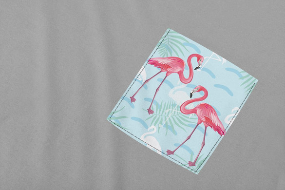 Koszulka z kieszonką FLAMINGI