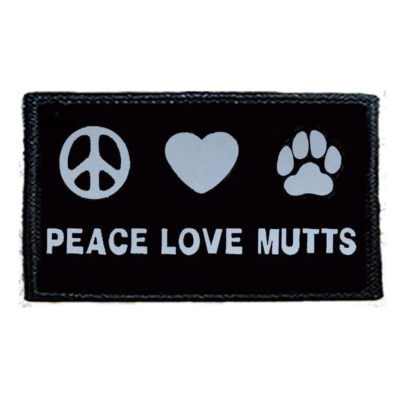 Naszywka PEACE LOVE MUTTS