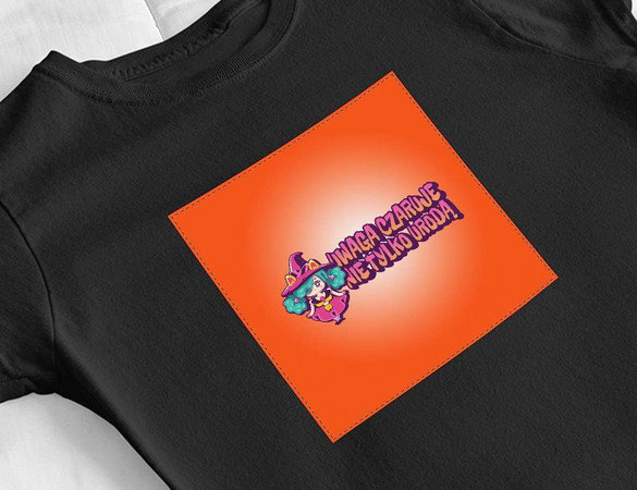 Bluzka damska z naszywką Uwaga czaruje nie..