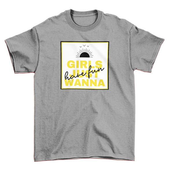 Koszulka z naszywką Girls just wanna …