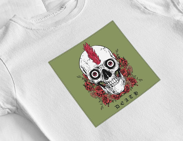 Bluzka damska z naszywką Skull : Death