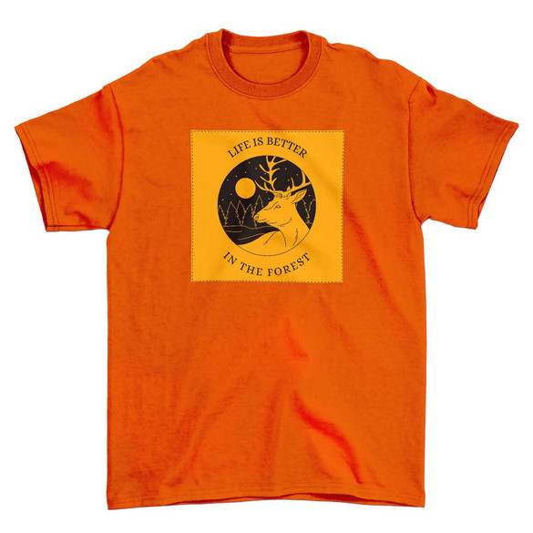 Koszulka z naszywką Life is better...