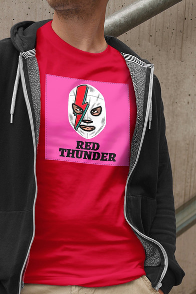 Koszulka z naszywką Red Thunder