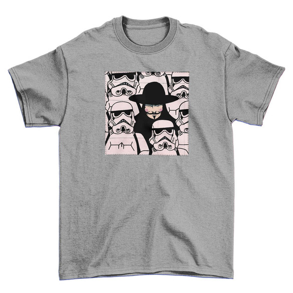 Koszulka z naszywką Anonymous