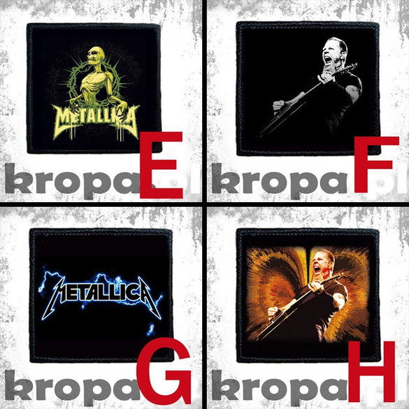 Naszywka METALLICA 8 X 8 cm Dużo Wzorów!