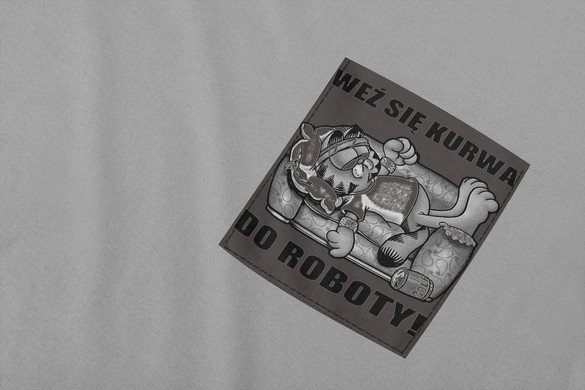 Koszulka z kieszonką Weź się k.... do roboty!