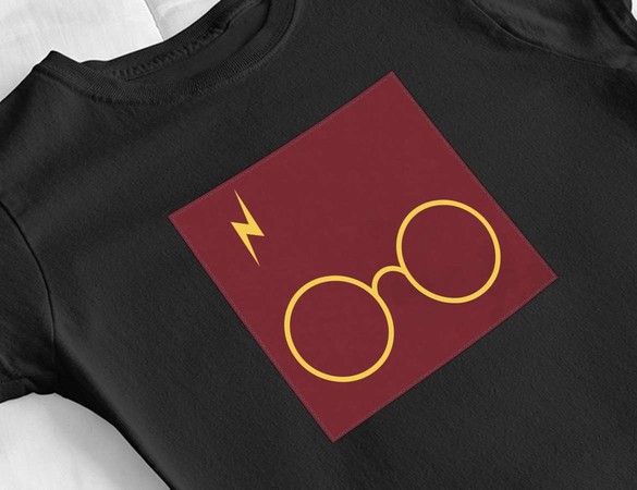 Bluzka damska z naszywką Harry Potter glasses