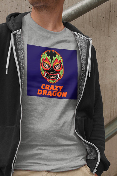 Koszulka z naszywką Crazy Dragon