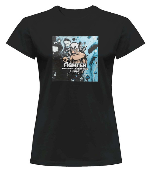 Bluzka damska z naszywką FIGHTER