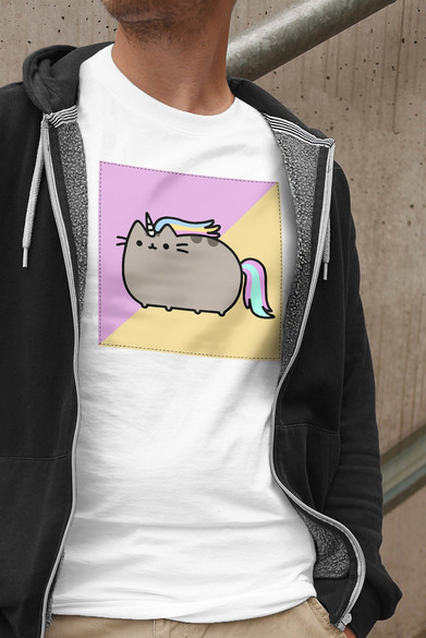 Koszulka z naszywką Cat Unicorne 01