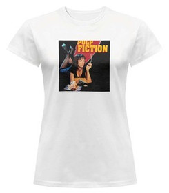 Bluzka damska z naszywką Pulp Fiction Poster