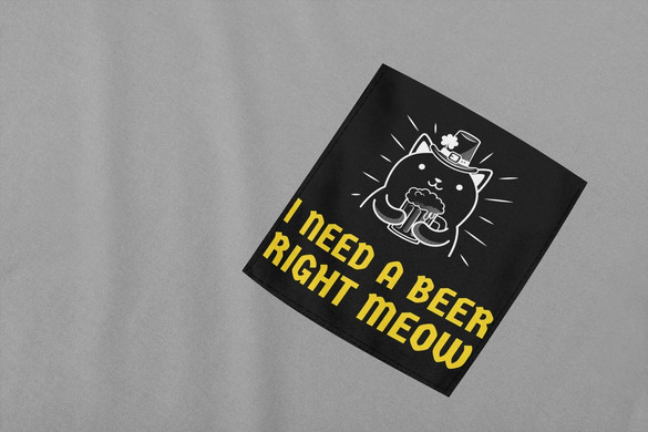 Koszulka z kieszonką I NEED A BEER