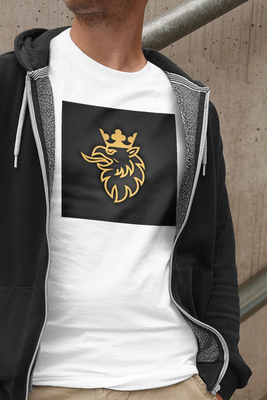 Koszulka z naszywką Scania logo gold