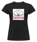 Bluzka damska z naszywką Toyota logo white