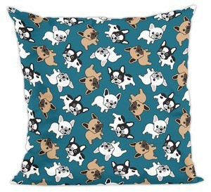 Poduszka pies, piesek buldog wzorek