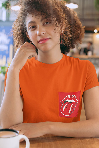 Koszulka z kieszonką THE ROLLING STONES