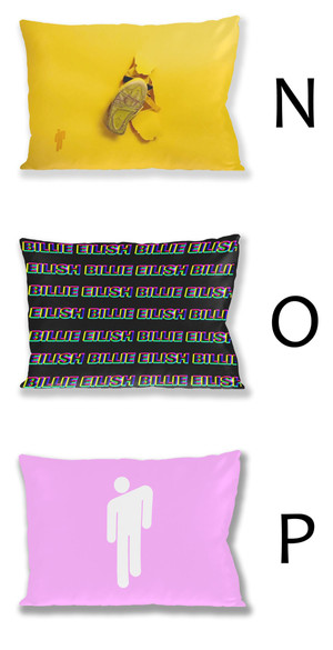 BILLIE EILISH Zestaw poduszka kubek WZORY+GRATIS