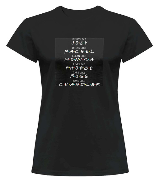 Bluzka damska z naszywką Friends act like